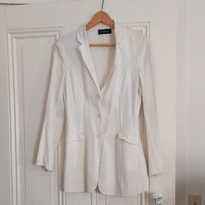 Piazza Sempione Women's White Blazer